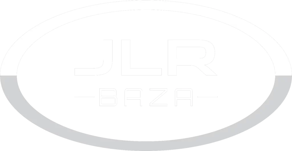 BazaJLR logo białe